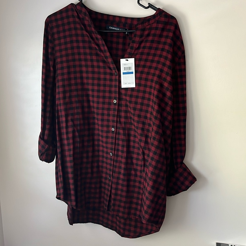 NWT Calvin Klein Jeans flannel shirt